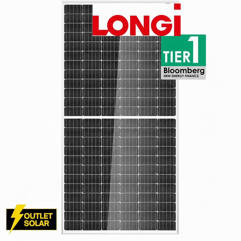 Panel Solar LONGi 620W Bifacial HPDC Doble Vidrio