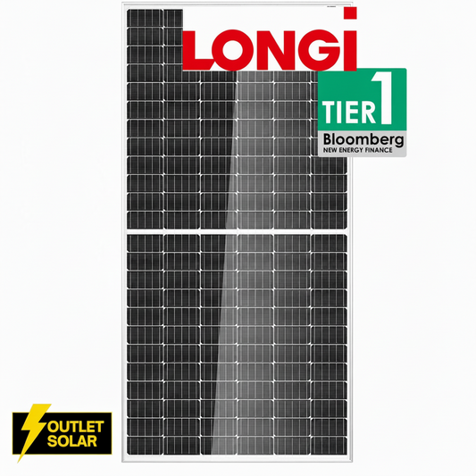 Panel Solar LONGi 620W Bifacial HPDC Doble Vidrio